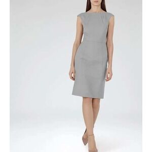 REISS Women's Gray Kent Dress Classic Minimalist Career Business Office‎ Size 0